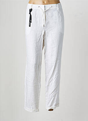 Pantalon droit tissage crêpe taille normale blanc OLSEN femme