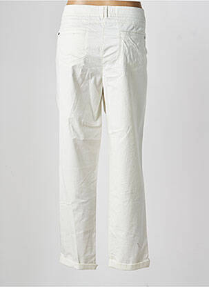 Pantalon chino tissage popeline taille normale beige OLSEN femme