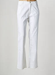 Pantalon slim taille élastique taille normale blanc KARTING femme