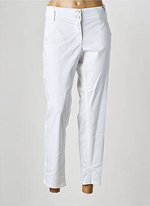 Pantalon 7/8 stretch taille normale blanc OLSEN femme