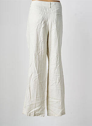 Pantalon large fermeture zippée sous rabat boutonné taille normale beige OLSEN femme