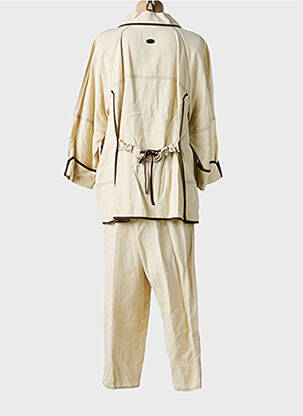 Ensemble pantalon coupe droite beige QUATTRO femme