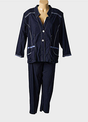 Ensemble pantalon manches longues bleu CHRISTINE LAURE femme