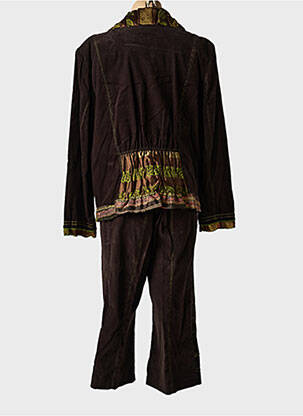 Ensemble pantalon coupe droite marron LEWINGER femme