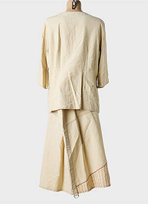 Ensemble jupe type de veste casual beige QUATTRO femme