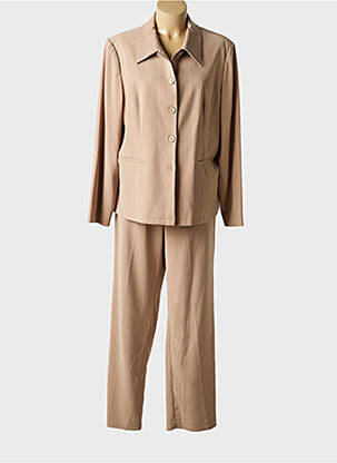 Ensemble pantalon coupe droite marron PRUNELLE femme