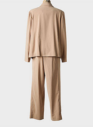 Ensemble pantalon coupe droite marron PRUNELLE femme