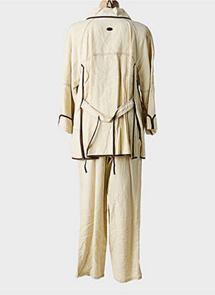 Ensemble pantalon coupe droite beige QUATTRO femme