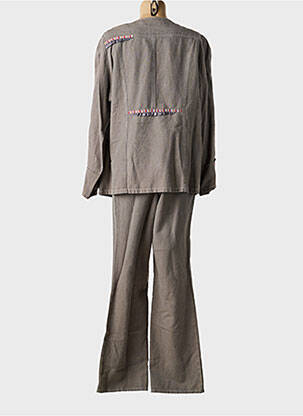 Ensemble pantalon coupe droite gris QUATTRO femme