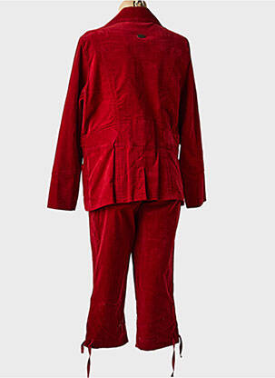 Ensemble pantalon coupe droite rouge QUATTRO femme
