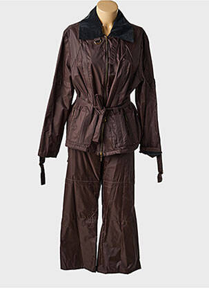 Ensemble pantalon manches longues marron UN POINT C EST TOUT femme