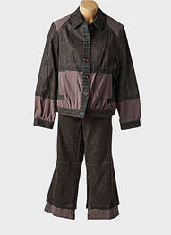 Ensemble pantalon manches longues marron PAUSE CAFE femme