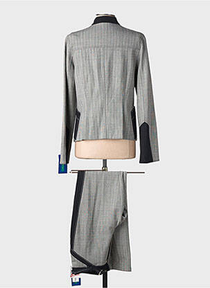 Ensemble pantalon fermeture zippée au dos gris QUATTRO femme