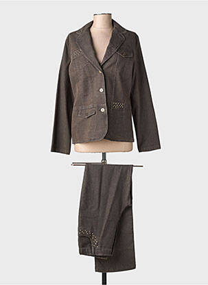 Ensemble pantalon poches marron LEWINGER femme