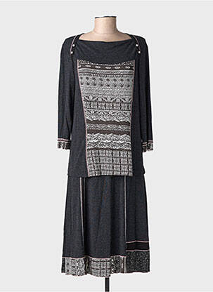 Ensemble jupe coupe cintrée noir CHRISTINE LAURE femme