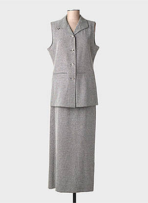 Ensemble jupe coupe cintrée gris PRUNELLE femme
