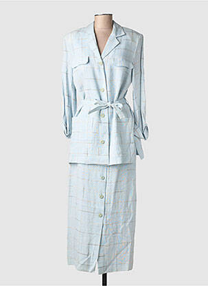 Ensemble jupe coupe cintrée bleu PIER BÉ femme