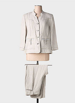 Ensemble pantalon poches gris CHRISTINE LAURE femme