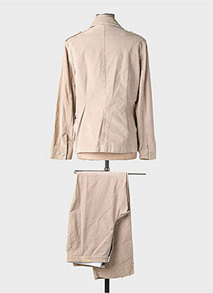 Ensemble pantalon col chemisier beige CLAUDIA GIL femme