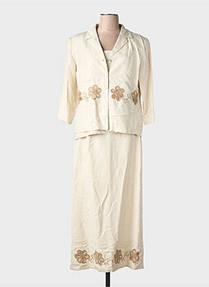 Ensemble jupe coupe cintrée beige LEWINGER femme