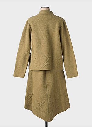 Ensemble jupe fermeture boutonnée sur le devant vert KATMAI femme