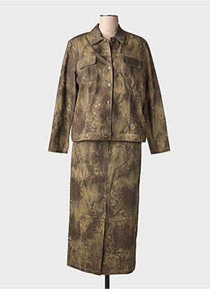 Ensemble jupe coupe cintrée vert LEWINGER femme