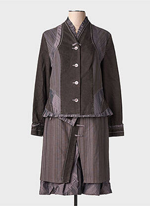 Ensemble jupe coupe cintrée gris PAUSE CAFE femme