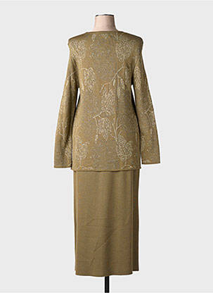 Ensemble jupe coupe cintrée vert JANINE PAUPORTÉ femme