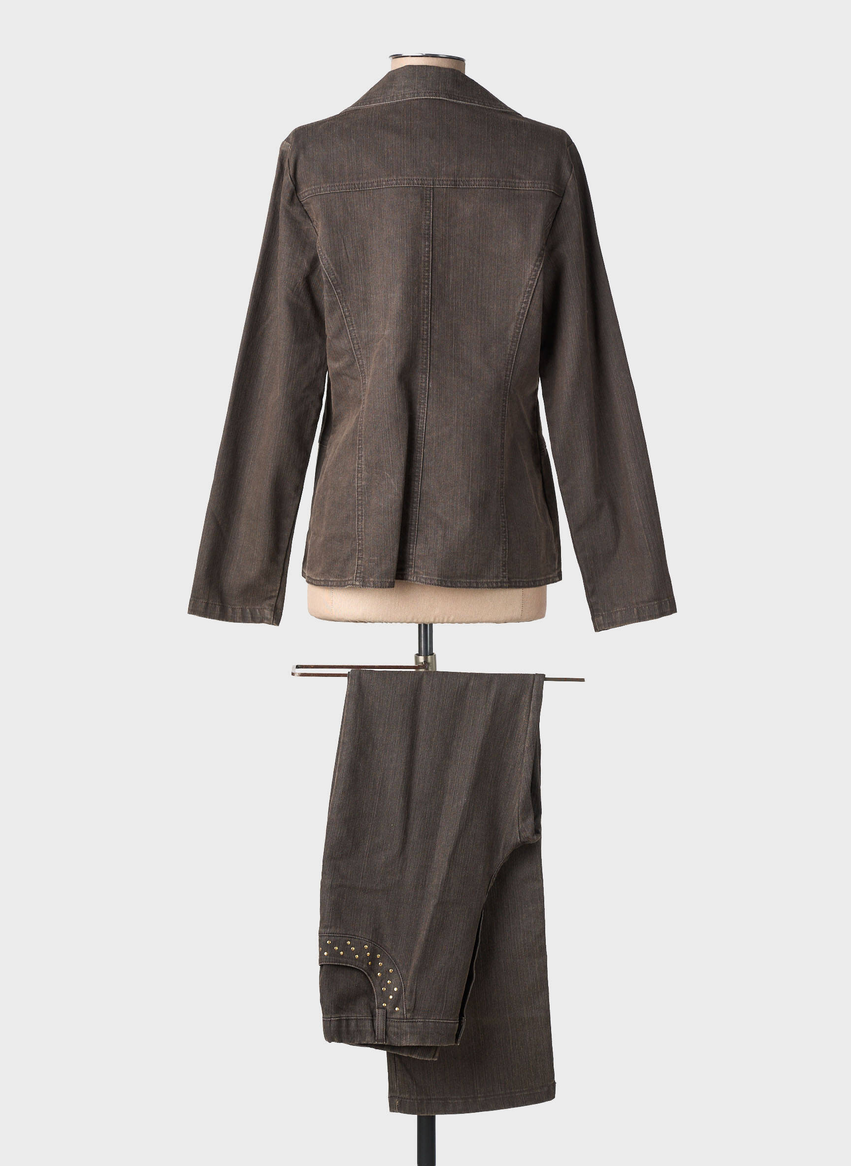 Ensemble pantalon poches marron LEWINGER femme