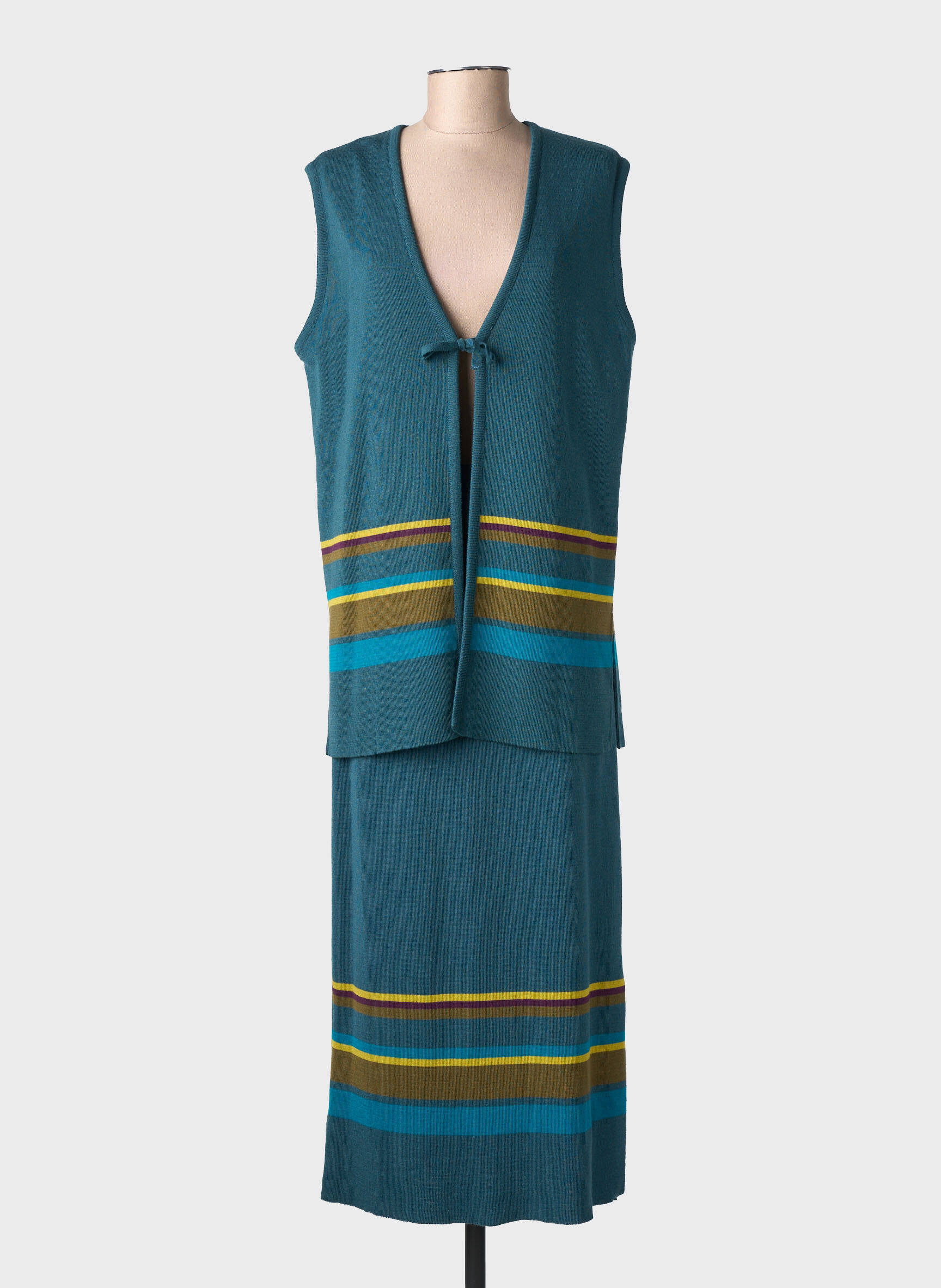 Ensemble jupe coupe cintrée vert LEWINGER femme