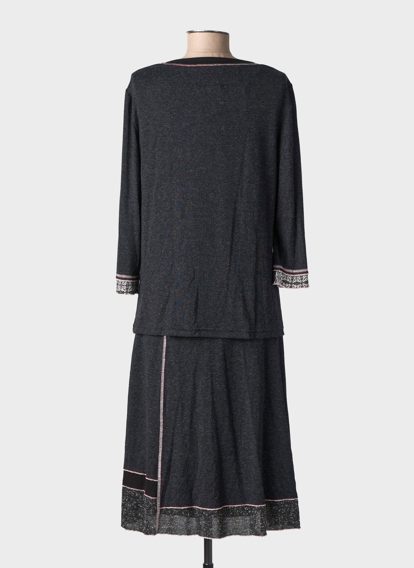 Ensemble jupe coupe cintrée noir CHRISTINE LAURE femme