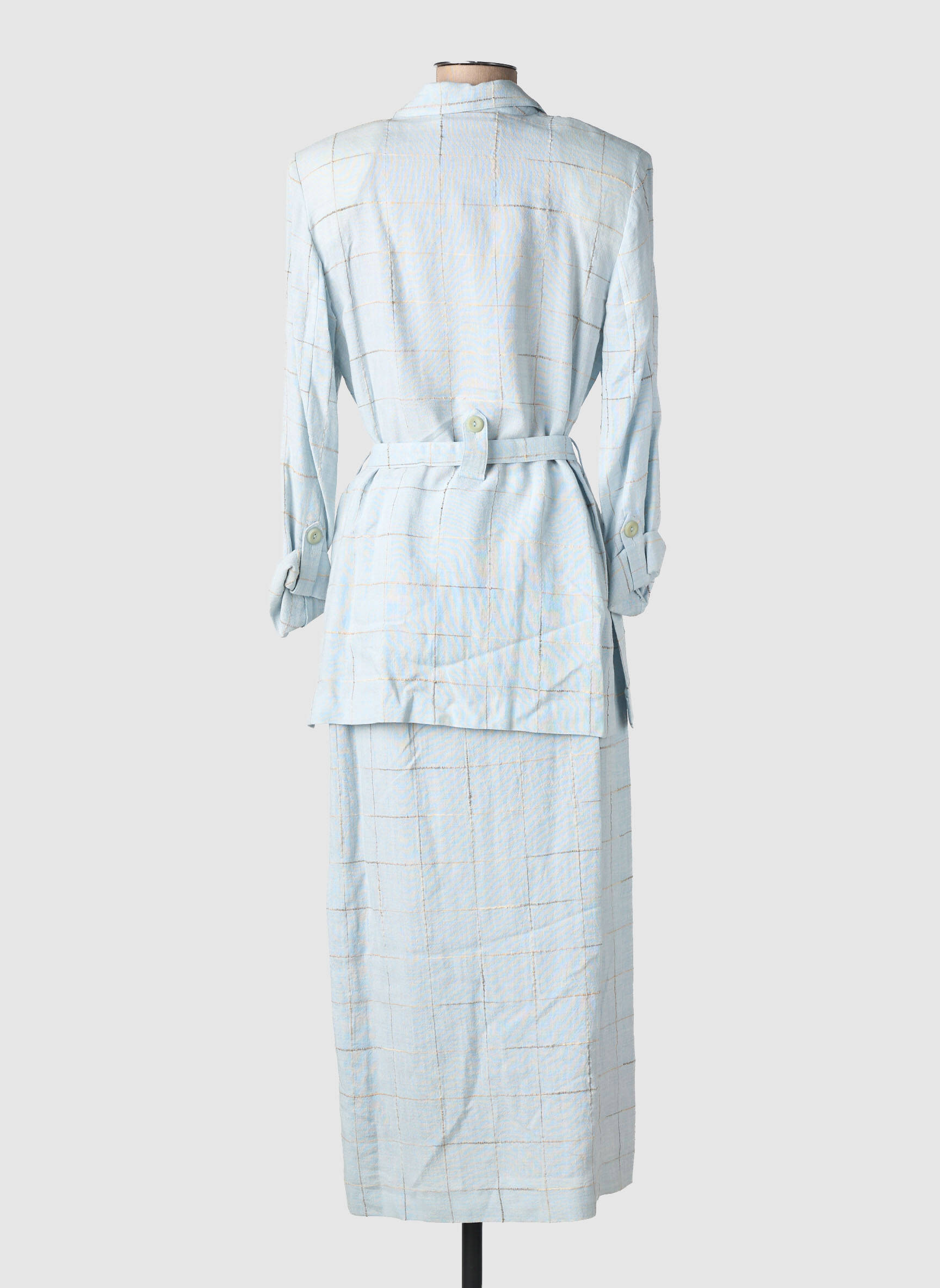 Ensemble jupe coupe cintrée bleu PIER BÉ femme