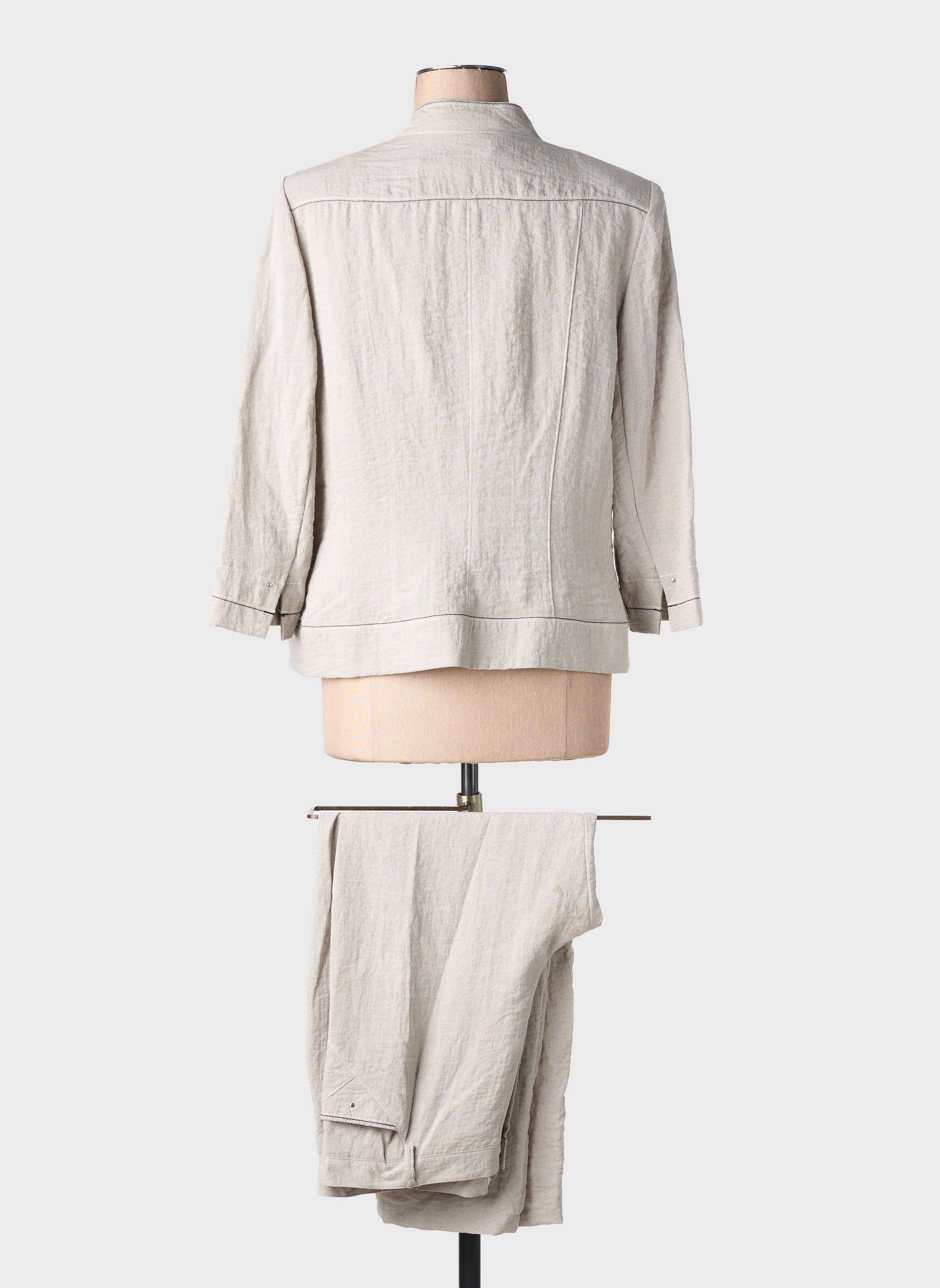 Ensemble pantalon poches gris CHRISTINE LAURE femme