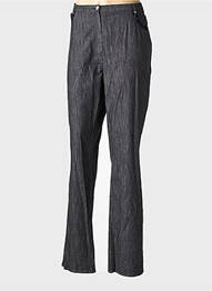 Pantalon droit stretch taille normale noir QUATTRO femme