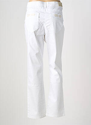 Pantalon droit stretch taille normale blanc OLSEN femme