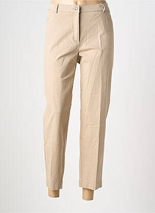 Pantalon 7/8 stretch taille normale beige TONI femme