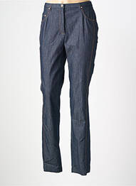 Pantalon droit stretch taille normale bleu PAUPORTÉ femme