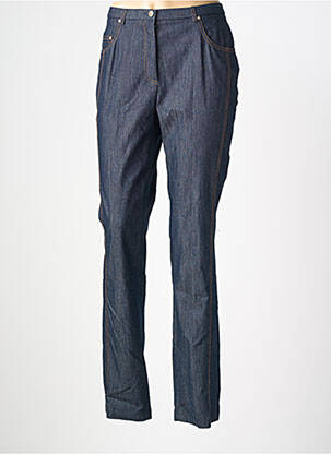 Pantalon droit stretch taille normale bleu PAUPORTÉ femme