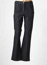 Jeans coupe droite taille haute taille haute noir KARTING femme