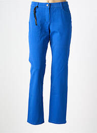 Pantalon droit stretch taille normale bleu OLSEN femme