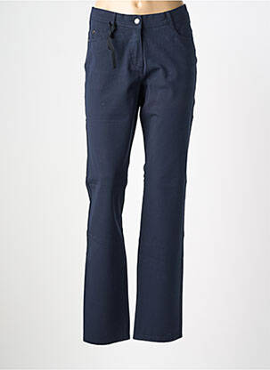 Pantalon droit stretch taille normale bleu OLSEN femme