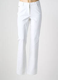 Pantalon droit stretch taille normale blanc OLSEN femme