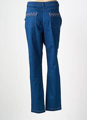 Jeans coupe droite stretch taille normale bleu CHRISTINE LAURE femme