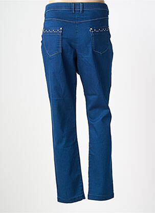 Jeans coupe droite stretch taille normale bleu CHRISTINE LAURE femme