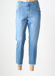 Pantacourt coupe droite taille normale bleu RABE femme