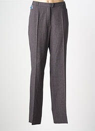 Pantalon droit taille à pinces taille normale gris QUATTRO femme