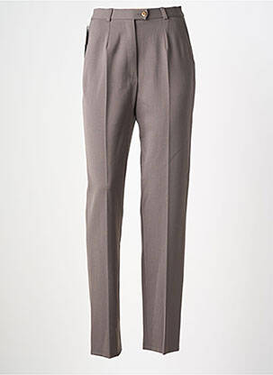 Pantalon slim poches taille haute gris QUATTRO femme
