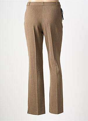 Pantalon droit taille à pinces taille normale marron QUATTRO femme