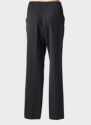 Pantalon droit tissage crêpe taille normale noir GRIFFLIN femme