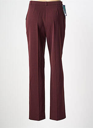 Pantalon droit taille à pinces taille haute rouge QUATTRO femme